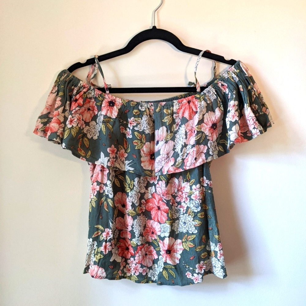 Billabong Ruffle Summer Top, Small - Picture 2 of 4